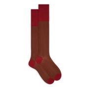 Italienske lange sokker med Windsor-striber