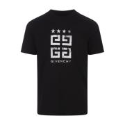 Sort T-shirt med 4G Stars