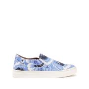 Blå Slip-On Paisley Sneakers