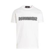 Herre Bomuld Logo Print T-shirt