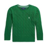 Broderet Pony Sweater Grøn