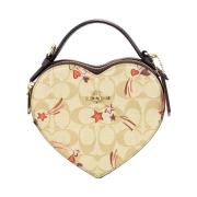 Khaki Heart Star Crossbody Taske