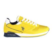 Dynamiske Sport Sneakers Gul Polyester