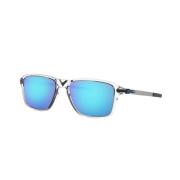 Sporty solbriller med blå linser