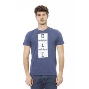 Blå Bomuld Trendy T-Shirt