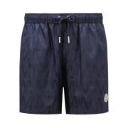 Jacquard Badeshorts i Navy