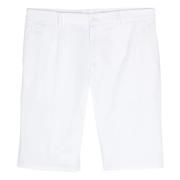 Hvide skræddersyede Bermuda shorts med DG-logo