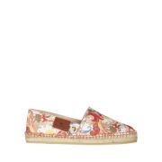 Hvide Blomsterprint Espadrilles Sko