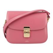 Pink Læder Grace Small Håndtaske
