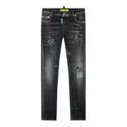 Distressed Neon Sort Jeans