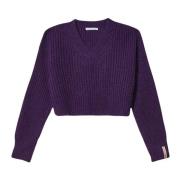 Lilla Sweater V-Hals Stil
