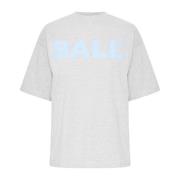 Grå Melange T-Shirt Top