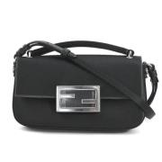 Pre-owned Stof fendi-tasker