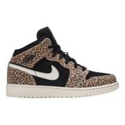 Leopard Print Mid SE Sneakers