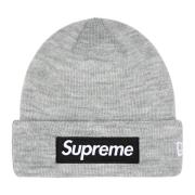 Begrænset udgave Box Logo Beanie Heather Grey