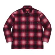 Rød Shadow Plaid Fleece Skjorte Begrænset Oplag