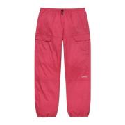 Mørk Magenta Bomuld Cinch Pant