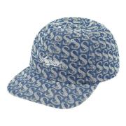 Monogram Denim 6-Panel Blue Hat