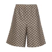 Lærred Linnedblanding Knælang Shorts