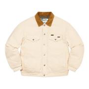 Canvas Down Trucker Jacket Natural