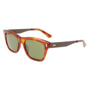 Orange og Brun Acetat Solbriller