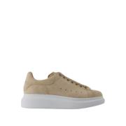 Beige Læder Oversized Sneakers