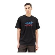 Grafisk Print Bomuld Jersey T-Shirt