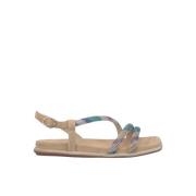 Glitrende rem sandal