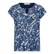 Grafisk Print Bluse Skjorte