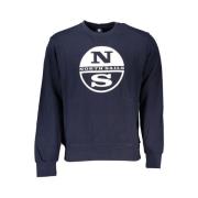 Børstet Sweatshirt med Logo Print