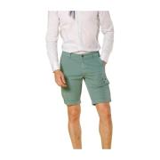 Slim Fit Cargo Bermuda i Mintgrøn