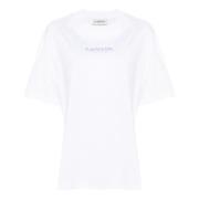 Broderet Hvid T-shirt