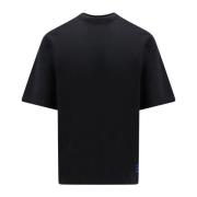 Sort Crew-neck T-shirt med EKD-patch