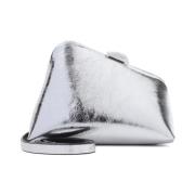 Metallic Læder Clutch Taske