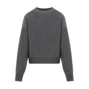 Kashmir Paillet Rund Hals Sweater