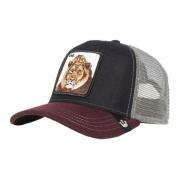 Sort Corduroy Lion Circwool Trucker Cap