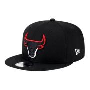 Sort Bulls Split Logo Kasket