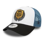 Hvid/Blå Moto Guzzi Trucker Hat