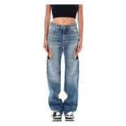 Vintage Blue Meteor Cut-Out Jeans