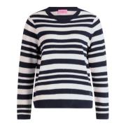 Stribet Strik Pullover