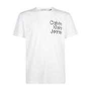 Hvid T-shirt med cK jeans logo