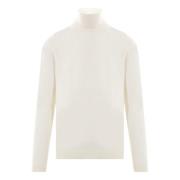 Merino Uld Elfenben Turtleneck Sweater