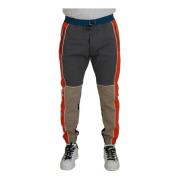 Multifarvet Patchwork Bomuld Joggers