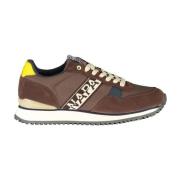 Brun Sports Sneaker med Logo Print