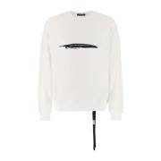 Afslappet Stil Sweatshirt