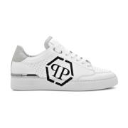 Hvid Sort Lo Top Sneakers