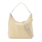 Cubic Jacquard Nylon Hobo Taske