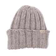 Chunky Ribbed Knit Grå Hat