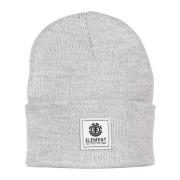 Grå Beanie Hat Broderet Logo