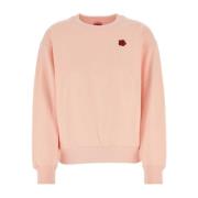 Pastel Pink Bomuld Sweatshirt